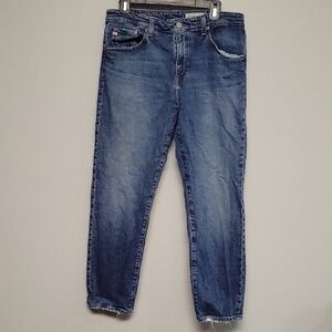 AG Adriano Goldschmied Ex-boyfriend Slouchy Slim Blue Jeans